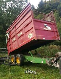 Marshall silage twin axle tractor tipping Trailer