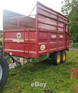 Marshall silage twin axle tractor tipping Trailer