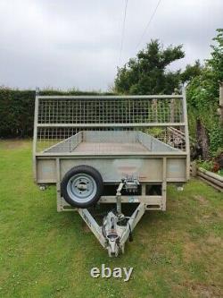 Meredith & Eyre Twin Axle Flat Bed Trailer 16ft 3500kg Sides Ramps Winch Ifor