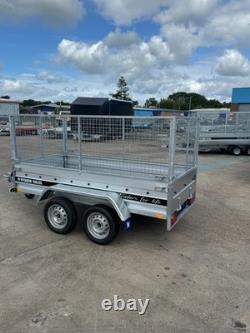 Mesh Cage Trailer 8x4 Twin axle Unbraked Mesh Car Trailer MGW 750kg Brand New