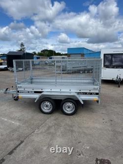 Mesh Cage Trailer 8x4 Twin axle Unbraked Mesh Car Trailer MGW 750kg Brand New