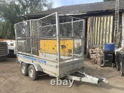 Mesh Cage Twin Axle 2.7t High Sides Trailer Braked