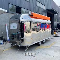 Mirror Finish Twin Axle Mobile Stage Trailer Fold-Down Platform Exhibition Unit