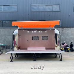Mirror Finish Twin Axle Mobile Stage Trailer Fold-Down Platform Exhibition Unit