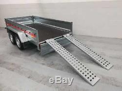 Motorbike Car Trailer Twin Axle 8,7ft x 4,1ft 750 kg with RAMPS