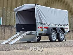 Motorcycle Camping Trailer 8'7 x 4'1 750 kg with Ramps