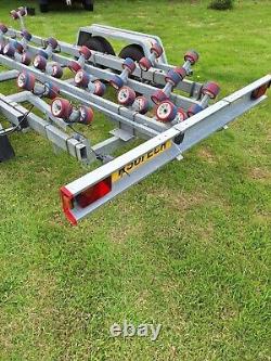 Multi-Roller Boat Trailer, twin axle, max laden weight 2500kg. VGC