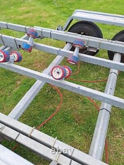 Multi-Roller Boat Trailer, twin axle, max laden weight 2500kg. VGC