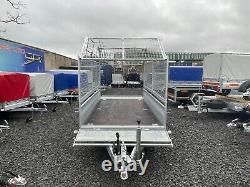 NEW 10ft X 5ft TWIN AXLE NIEWIADOW TRAILER WITH 80CM MESH WITH RAMPS 2700KG