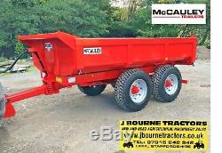 NEW 2019 12 TON McCAULEY LOW SIDED DUMP TRAILER, tractor, digger, low loader, jcb