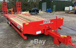 NEW 21ft McCAULEY 19TONNE TWIN AXLE LOW LOADER TRAILER, tractor, digger, jcb