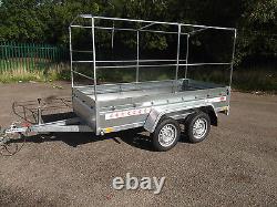 NEW 270 x 132 cm CAR BOX CAMPING TRAILER TWIN AXLE 8ft x 5ft 750kg