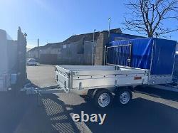 NEW 8ft x 5ft twin axle HOCHLANDER trailer with drop down sides