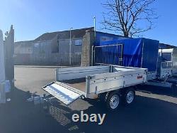 NEW 8ft x 5ft twin axle HOCHLANDER trailer with drop down sides