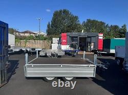 NEW 8ft x 5ft twin axle HOCHLANDER trailer with drop down sides