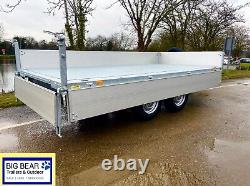 NEW Bockmann 3 way Tipper Tipping Trailer MGW 3500kg 12'3x5'11 Nugent Ifor Tip