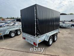 NEW Box Trailer 10x5 2700kg MGW Twin Axle Heavy Duty Car Van Trailer ALKO +Ramps