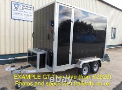 NEW Box trailers, single or twin axle, white, black, coloured, all sizes