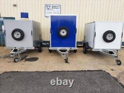 NEW Box trailers, single or twin axle, white, black, coloured, all sizes