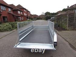 NEW CAR BOX CAMPING TWIN AXLE TRAILER WITH MESH 8ft x 5ft 750kg