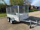 New Car Camping Box Twin Axle Trailer With Mesh 8ft X 5ft 750kg