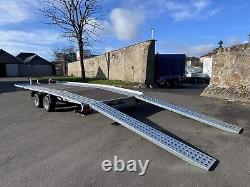 NEW CAR TRAILER 4,5m X 2,1m 2700KG TWIN AXLE AL-KO CAR TRANSPORTER