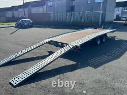 NEW CAR TRAILER 4,5m X 2,1m 2700KG TWIN AXLE AL-KO CAR TRANSPORTER