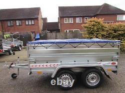 NEW Car TRAILER Double side box Twin axle trailer 8ft x 5ft, 750KG