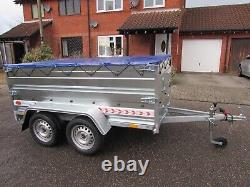 NEW Car TRAILER Double side box Twin axle trailer 8ft x 5ft, 750KG