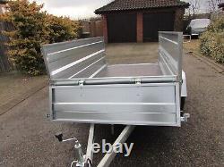 NEW Car TRAILER Double side box Twin axle trailer 8ft x 5ft, 750KG