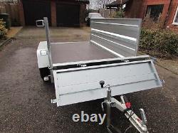 NEW Car TRAILER Double side box Twin axle trailer 8ft x 5ft, 750KG