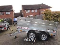 NEW Car TRAILER Double side box Twin axle trailer 8ft x 5ft, 750KG