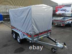 NEW Car trailer TEMARED Twin Axle 8'7 x 4'1 750kg + TOP COVER 110 cm