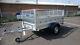 New Car Trailer Twin Axle 7'9x4'3 750kg Tipping Tipper Neptun Mesh Cage