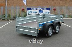 NEW Car trailer twin axle 8'8 x 4'2 Faro SOLIDUS 263cm x 125cm