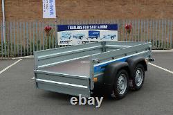NEW Car trailer twin axle 8'8 x 4'2 Faro SOLIDUS 263cm x 125cm mesh