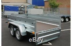 NEW Car trailer twin axle 8.8 x 4.3FT 750kg tipping tipper NEPTUN 263 x 129cm