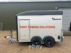 NEW Debon C500 10ft Twin Axle Box Van Trailer 2000KG MGW + Door + Alloys INC