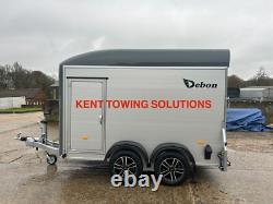 NEW Debon C500 Twin Axle Box Van Trailer in Grey 2000KG MGW + Door+Ramp+Alloys