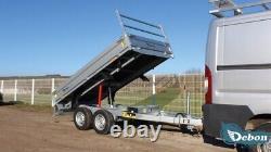 NEW Debon PW1.2 Electric Tipper Trailer Free Hitch Lock