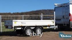 NEW Debon PW1.2 Electric Tipper Trailer Free Hitch Lock