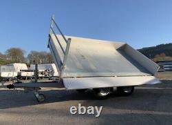 NEW Debon PW2.4 Three Way Electric Tipper Trailer Free Hitch Lock