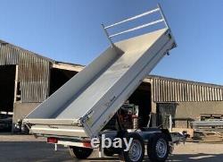 NEW Debon PW2.4 Three Way Electric Tipper Trailer Free Hitch Lock