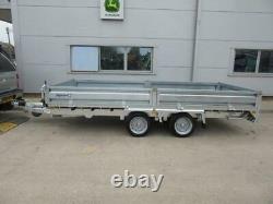 NEW Indespension FTL35146 14X6 Flat Bed Trailer Twin Axle Sides Ramp Spare Wheel