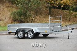 NEW LADDER RACK 4 TRIALE 10x5 FLATBED TWIN AXLE CLASS 750KG + A TRAILER FOR FREE