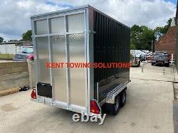 NEW Large Tickners GB156 10x5x6.5ft Braked Lockable Trailer + Ramped Tailgate