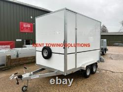 NEW Large Tickners GB167 10ft x 6ft x 7ft Braked Box Van Trailer + Side Door