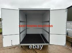 NEW Large Tickners GB167 10ft x 6ft x 7ft Braked Box Van Trailer + Side Door