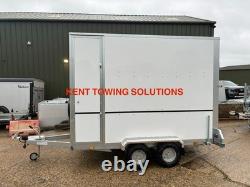 NEW Large Tickners GB167 10ft x 6ft x 7ft Braked Box Van Trailer + Side Door