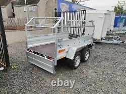 NEW NIEWIADOW 7,7ft x 4,2ft TWIN AXLE TRAILER WITH 40CM MESH 750KG